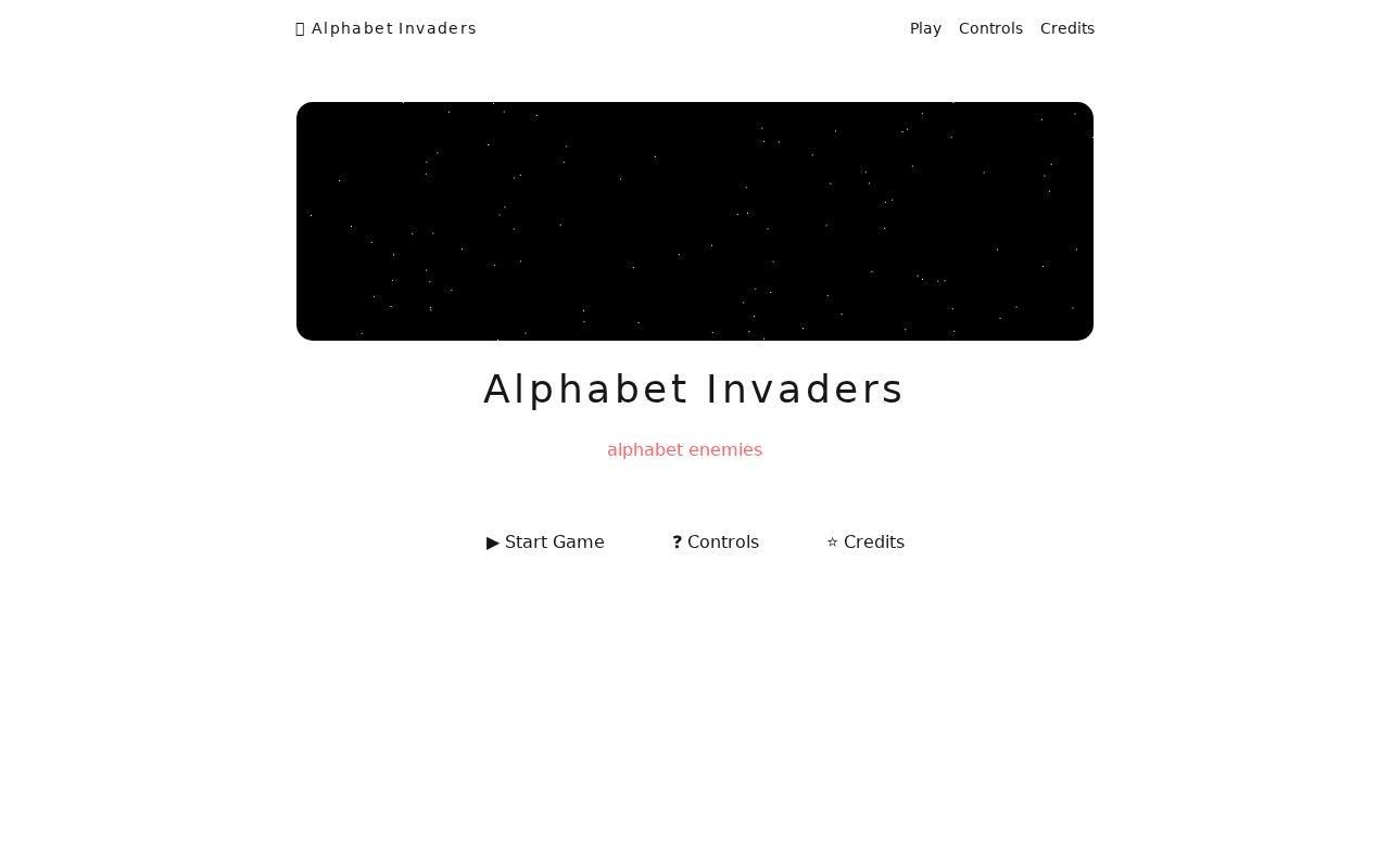 Alphabet Invaders
